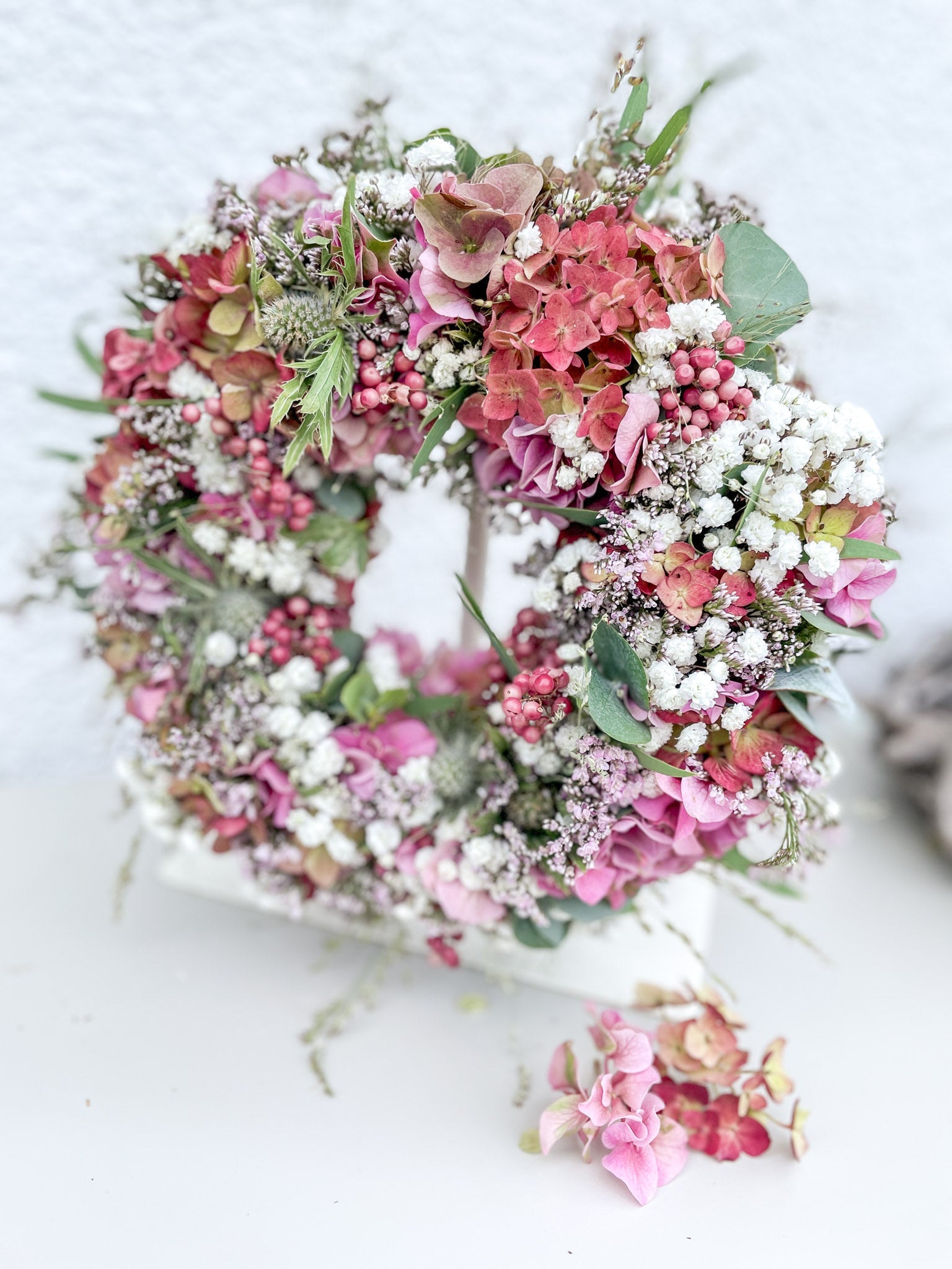 Frische Blumenkränze