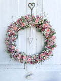 1/1 FlowerLoop Rosenherz mit weißem Metallherz