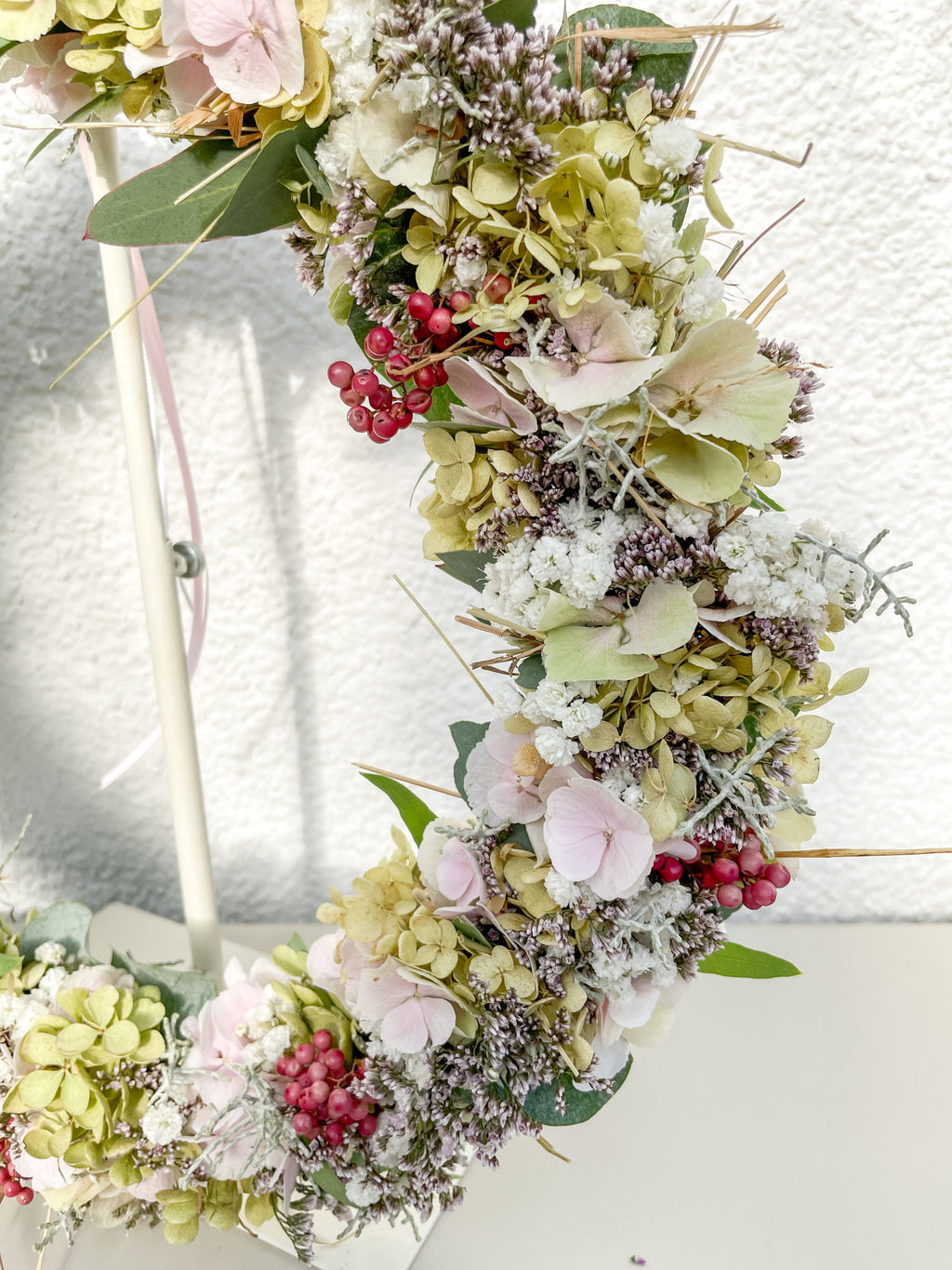 1/1 Loop »Herbstpoesie Rosé« - Hortensien & Herbstblüten