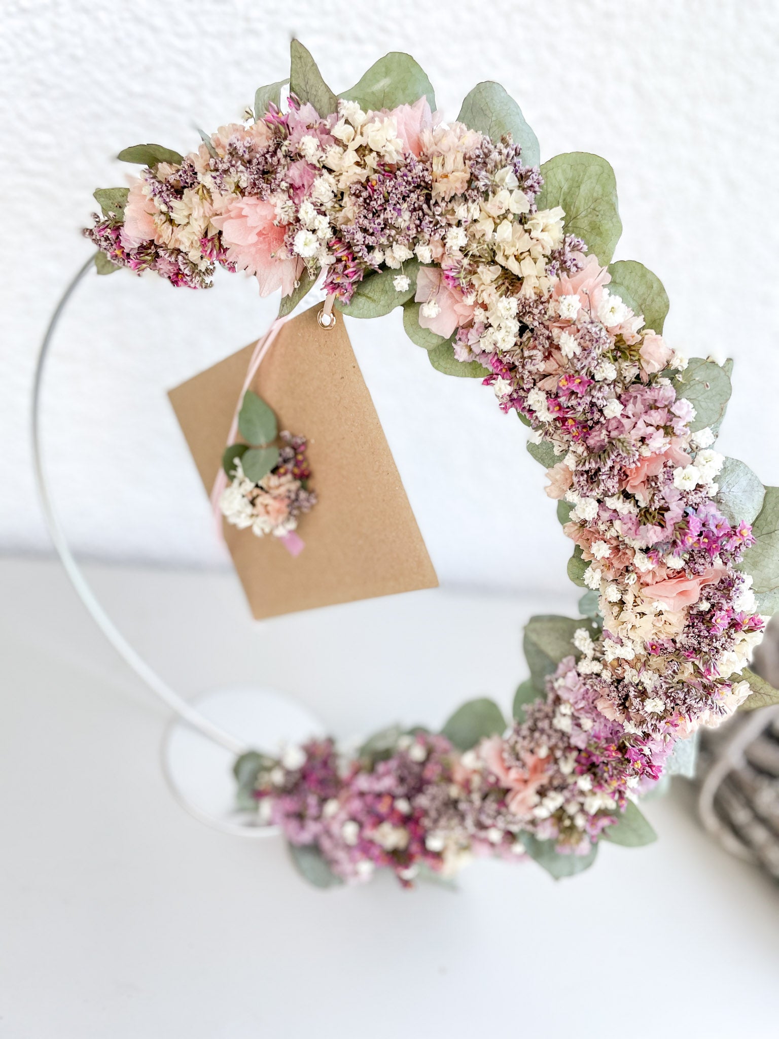 1/2 Loop auf Metallständer – Blütendesign mit persönlicher Note| FlowerLoop  Ø 30cm