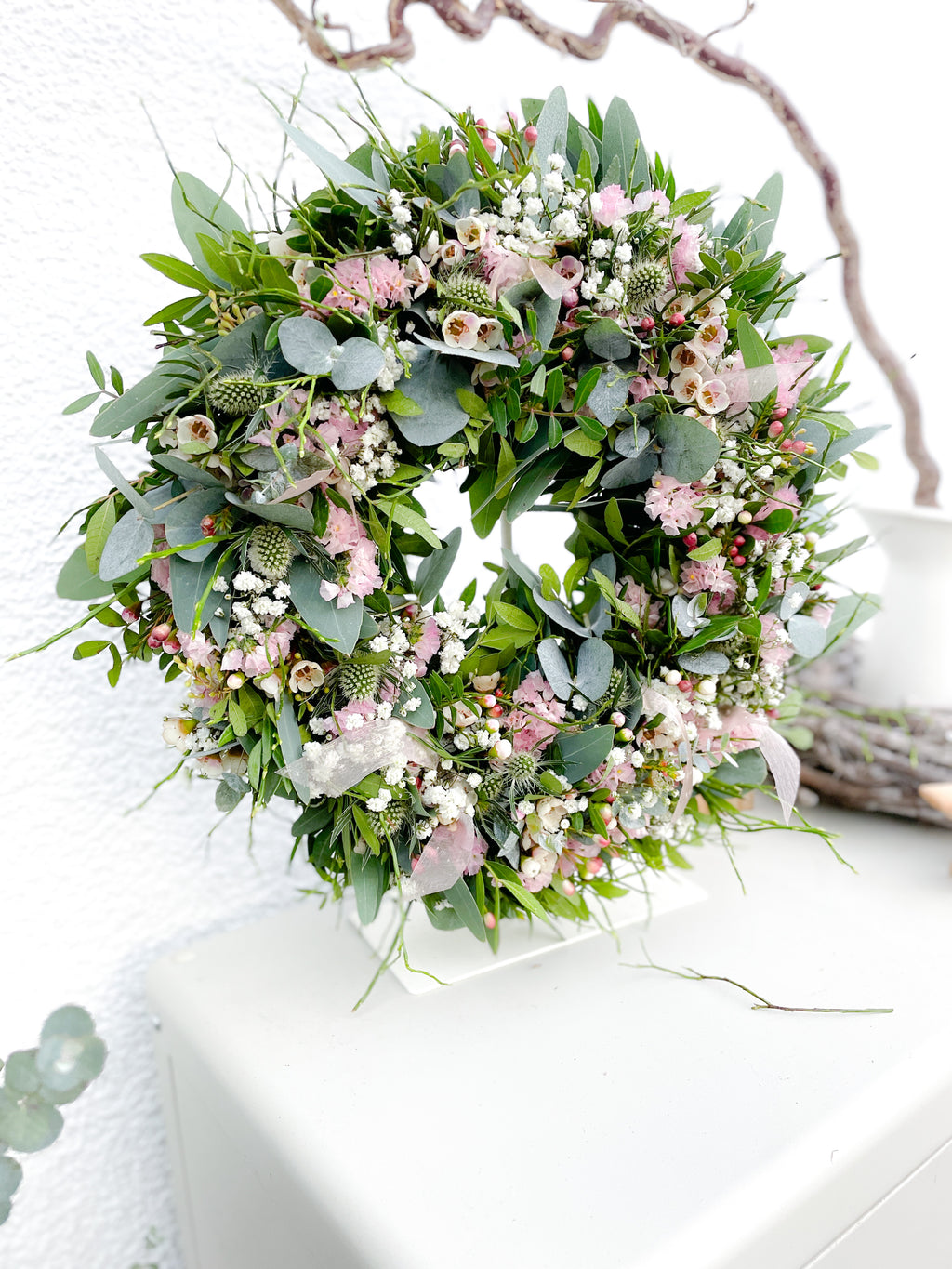 Frühlingskranz »Blütenzauber« – Frisch gebunden mit natürlichen Highlights