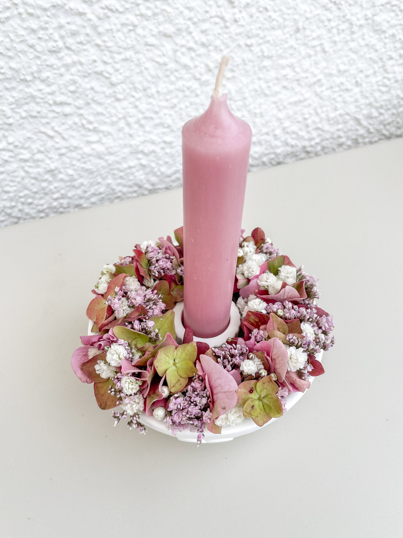 Herbst-Deko-Trio MINI »Herzblatt« – Raysin-Schale, Stabkerze & Mini-Loop