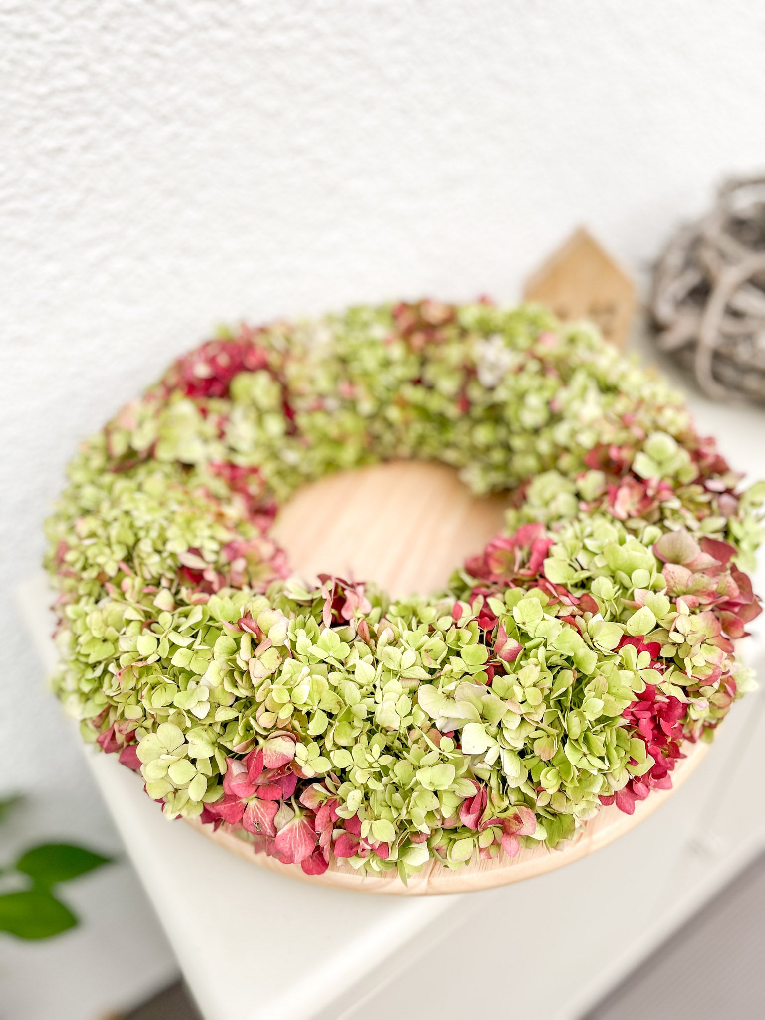 Herbstkranz »Hortensienzauber« – Natürlichkeit in sanftem Farbspiel