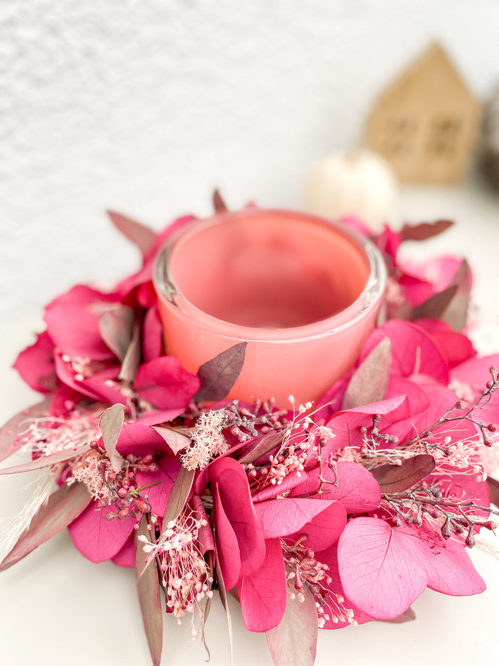 Herbstkranz »Abendrot« – Eleganz in Rottönen