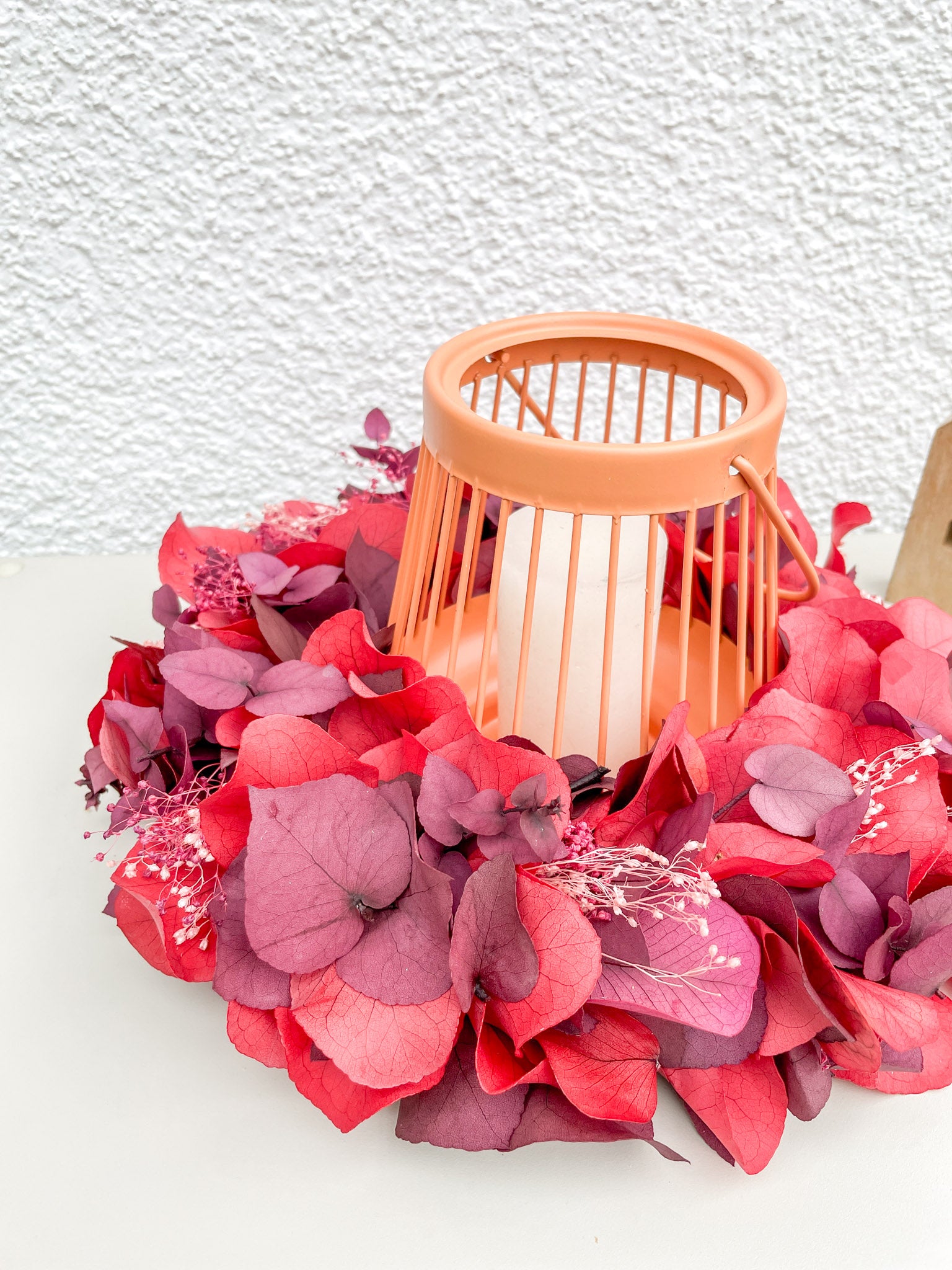 Herbstkranz »Abendrot« – Eleganz in Rottönen