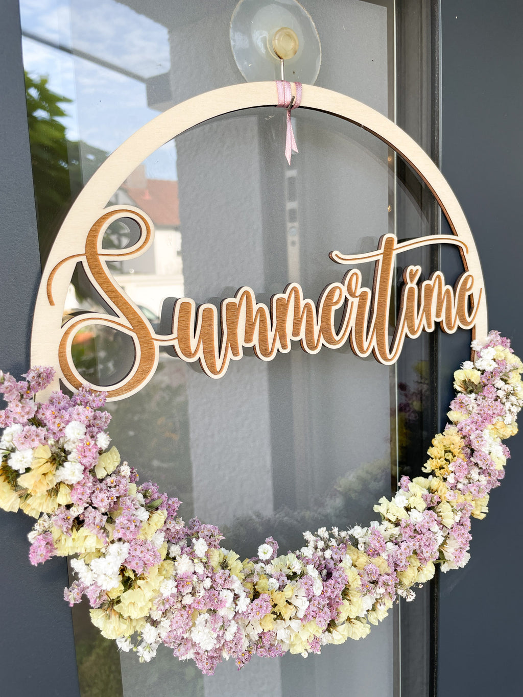 Holzloop »Summertime« – Willkommensgruß mit frischen Blumen