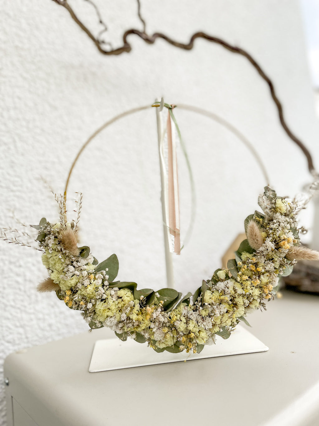 »1/2 Loop Gelb« – FlowerLoop mit sonnigen Akzenten