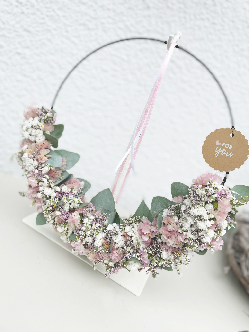 »1/2 Loop Rosa« – FlowerLoop mit zarten Rosatönen