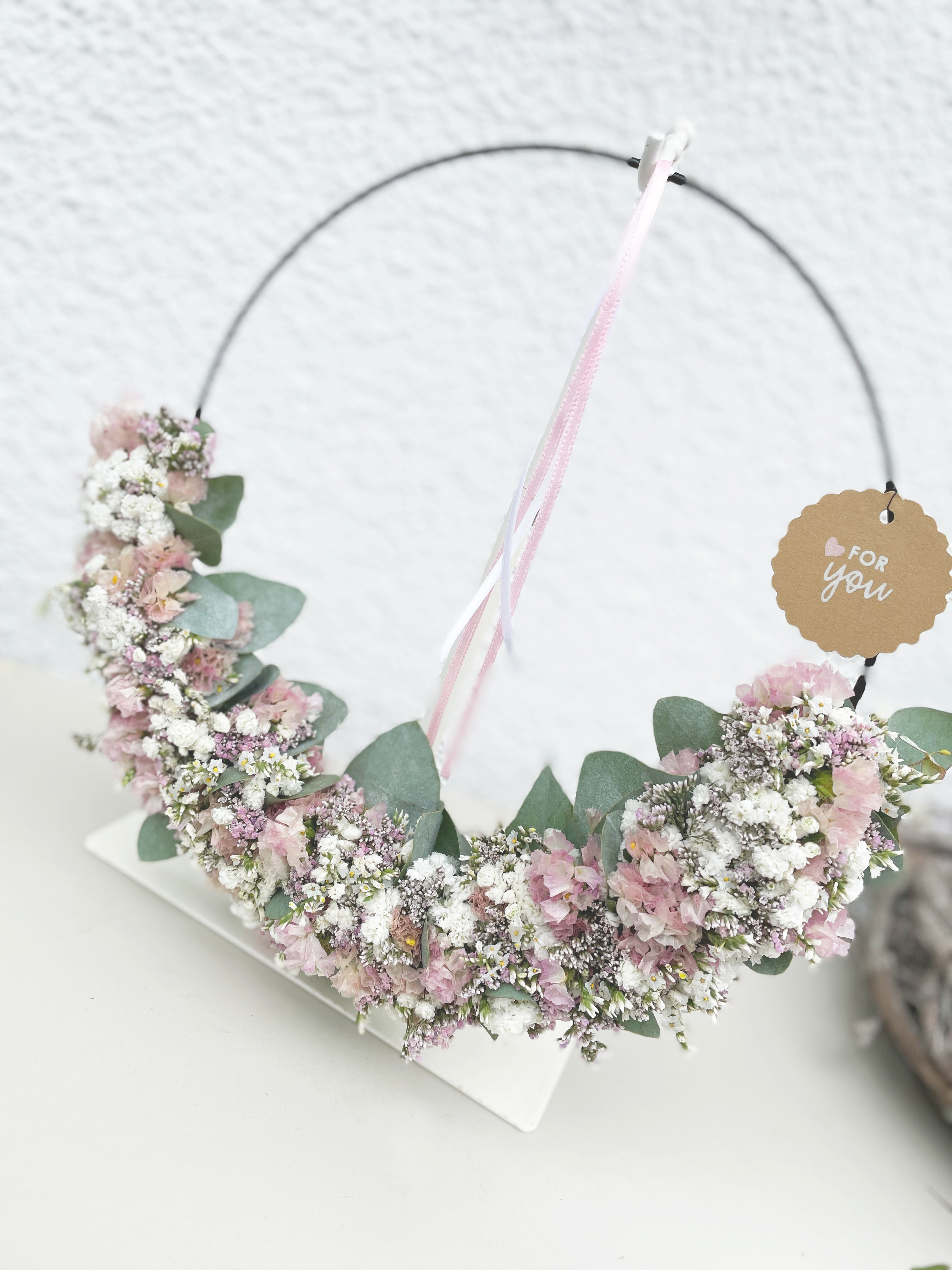 »1/2 Loop Rosa« – FlowerLoop mit zarten Rosatönen