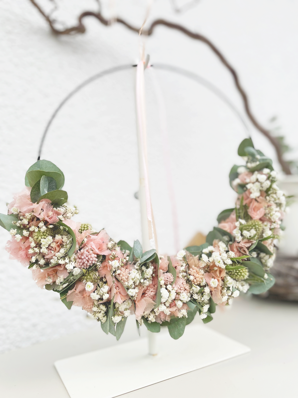 »1/2 Loop Rosa« – FlowerLoop mit zarten Rosatönen