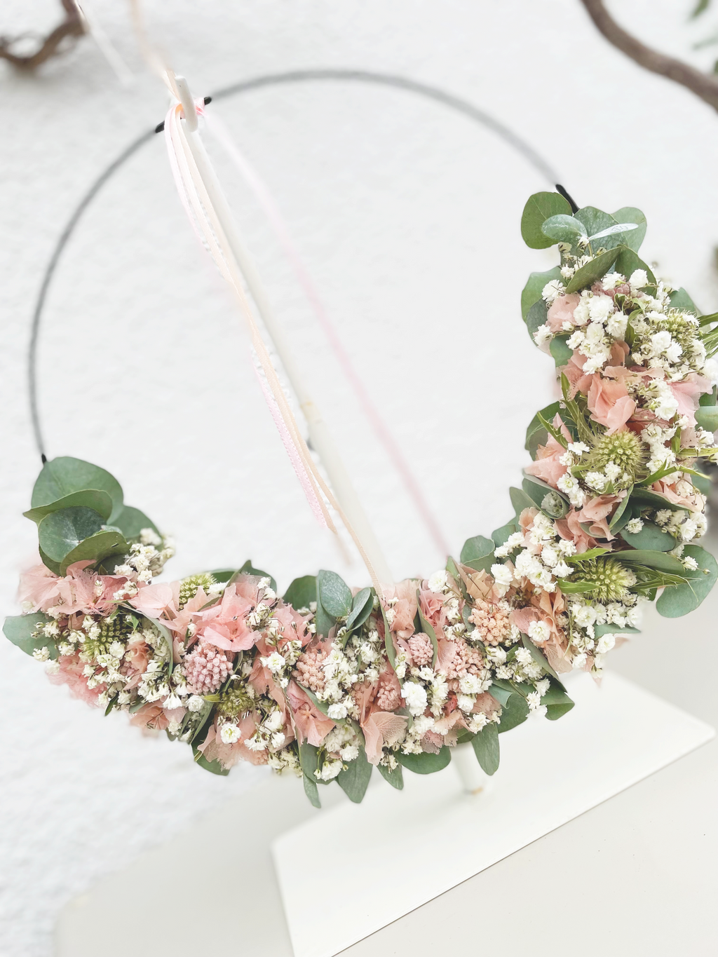 »1/2 Loop Rosa« – FlowerLoop mit zarten Rosatönen