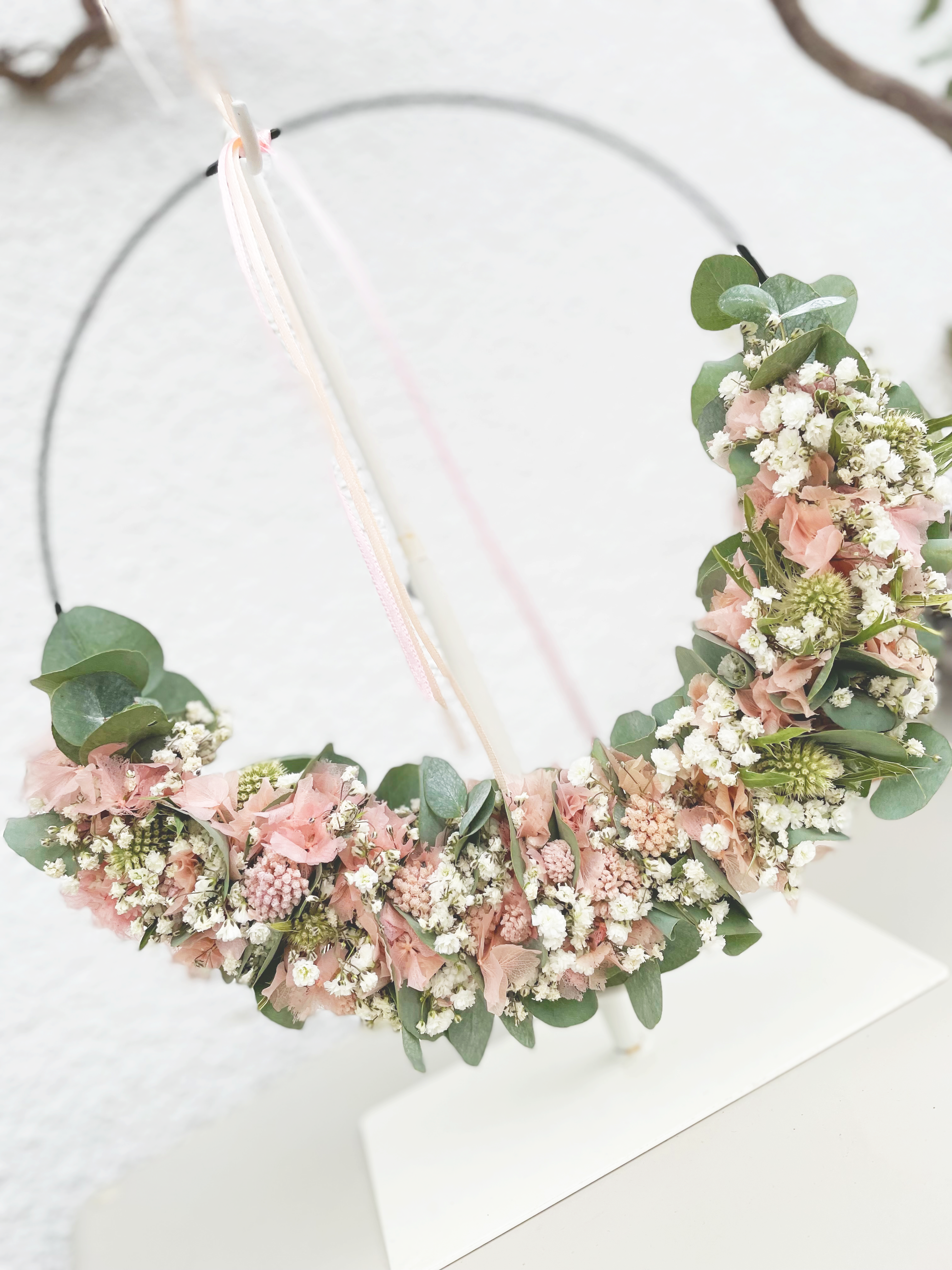 »1/2 Loop Rosa« – FlowerLoop mit zarten Rosatönen