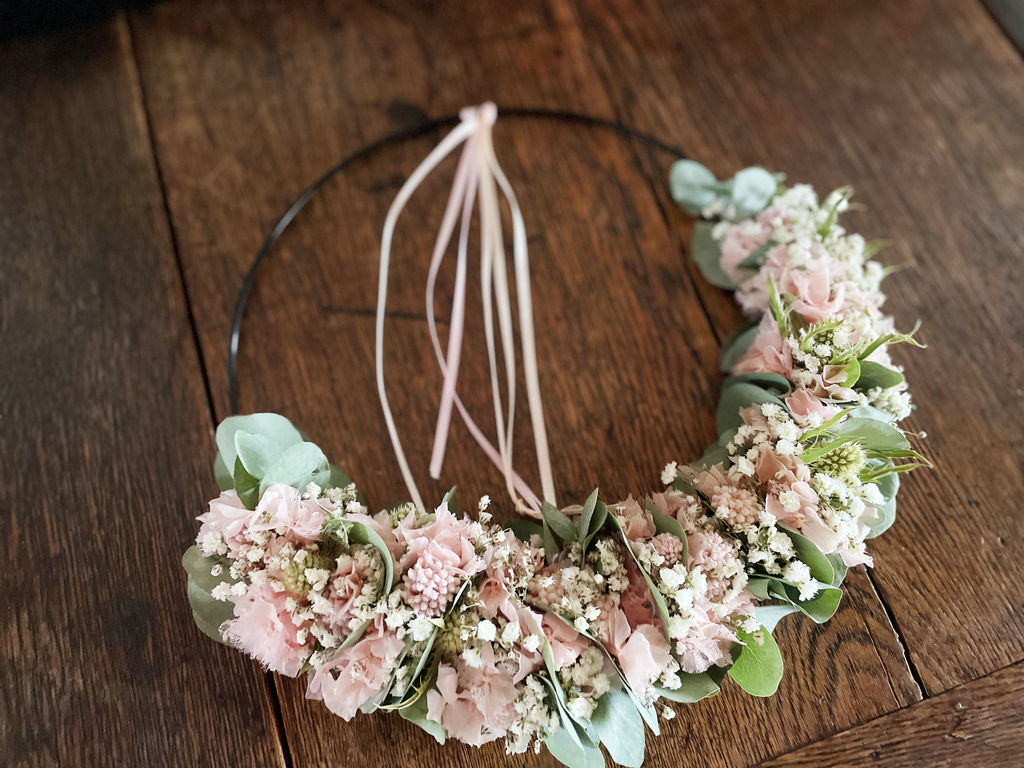 »1/2 Loop Rosa« – FlowerLoop mit zarten Rosatönen