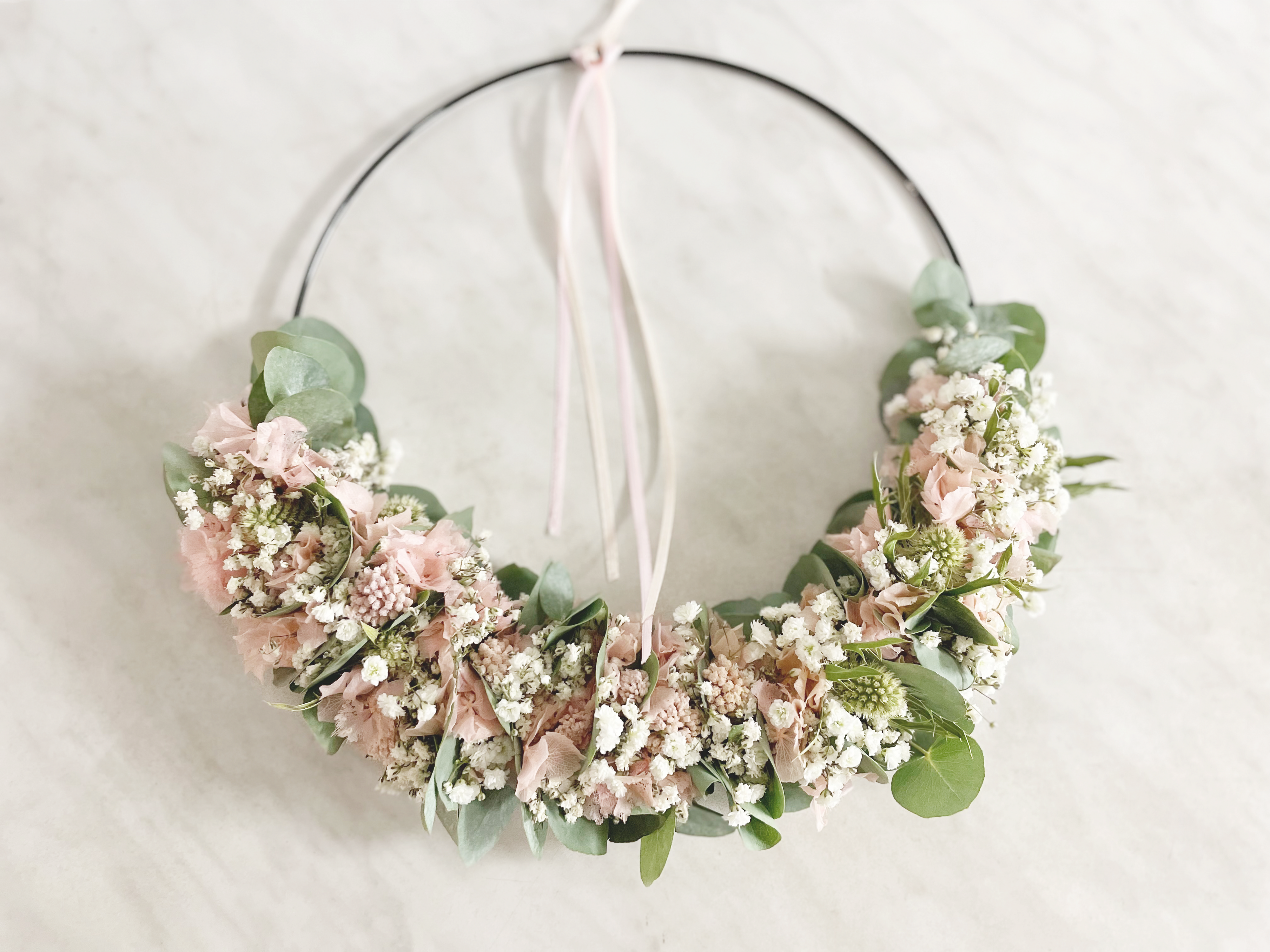 »1/2 Loop Rosa« – FlowerLoop mit zarten Rosatönen