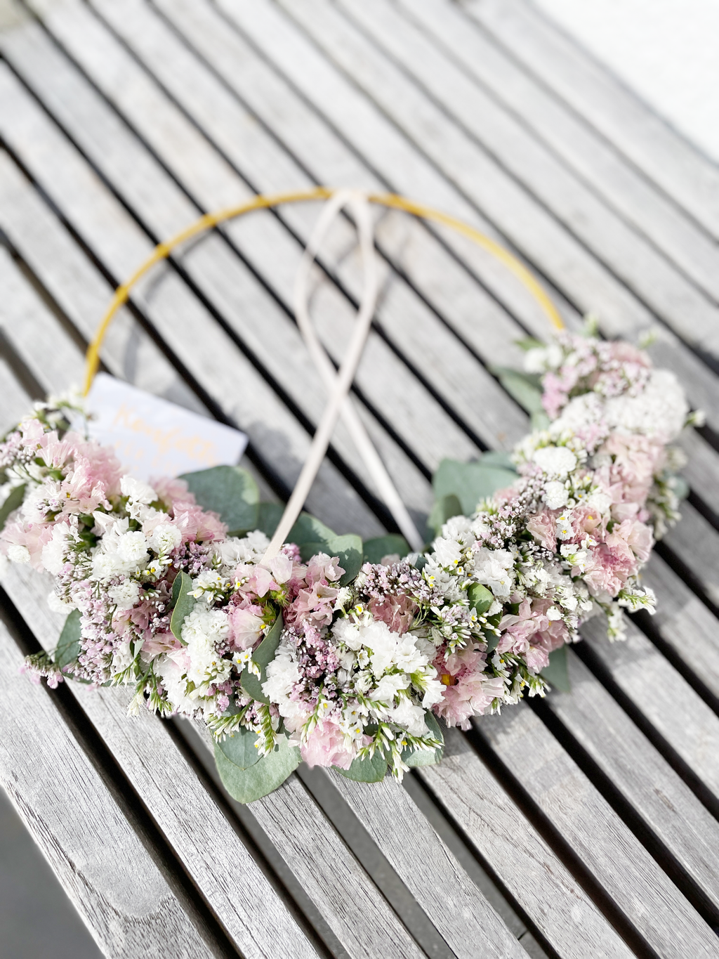 »1/2 Loop Rosa« – FlowerLoop mit zarten Rosatönen