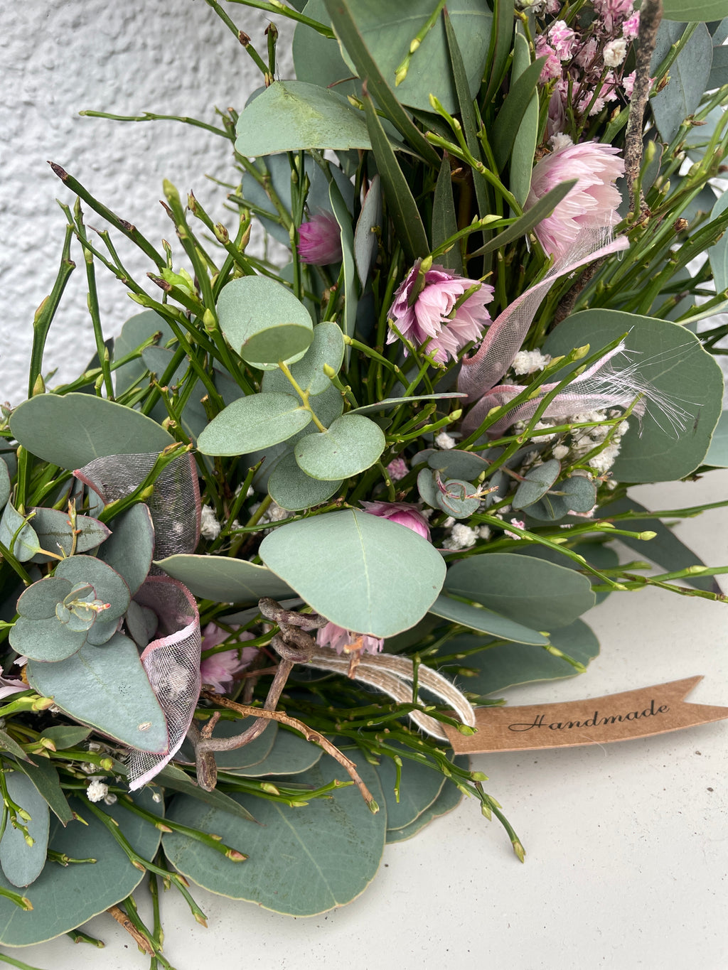 Frühlingskranz »Rosentau« – Frisch gebunden in zarten Rosatönen