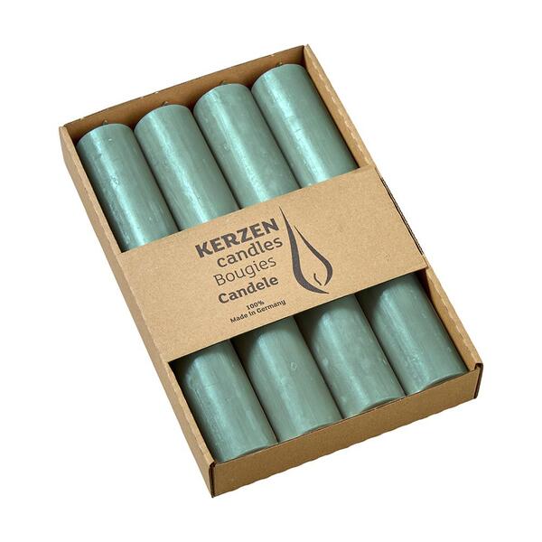 Adventskranz »Emerald« – Stabkerzen in Smaragdgrün, üppiges Grün, Eukalyptus & Sukkulente