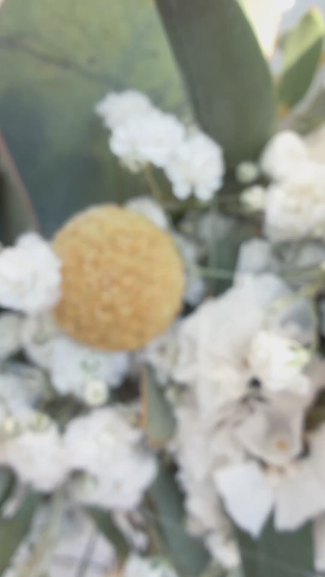 Video Hochformat: 1/2 JuteLoop Sunny Meadow mit Craspedia