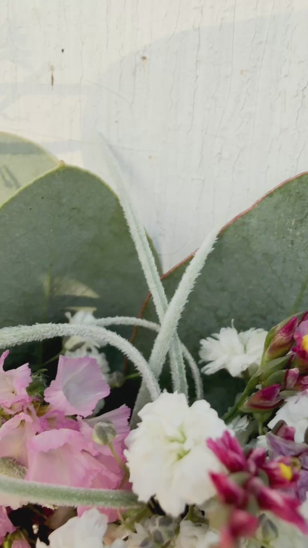 Video Hochformat: 1/2 FlowerLoop »Rosentraum« , zeigt halb gebundene Seite mit Rosen
