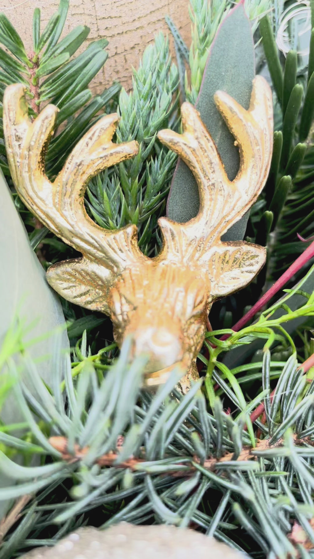 Adventskranz »Wintergold« – Weiß trifft Eleganz in Gold | versch. Größen